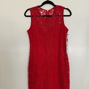 New Red Calvin Klein Dress